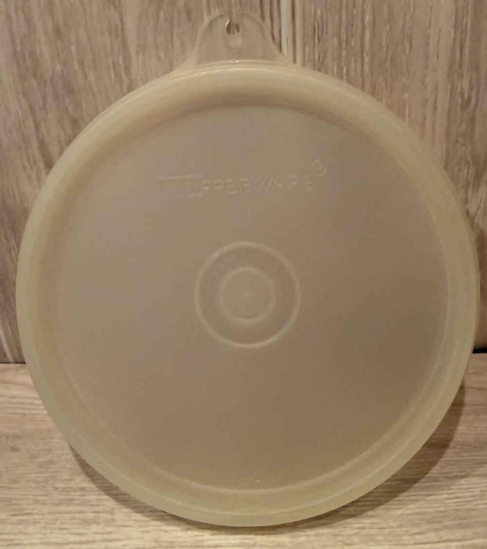 Vintage Tupperware Seal Clear Replacement Lids #215 A Tab